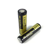 

2pcs Black gold 4000 mAh 18650 lithium battery toy small fan power flashlight power tool battery pack