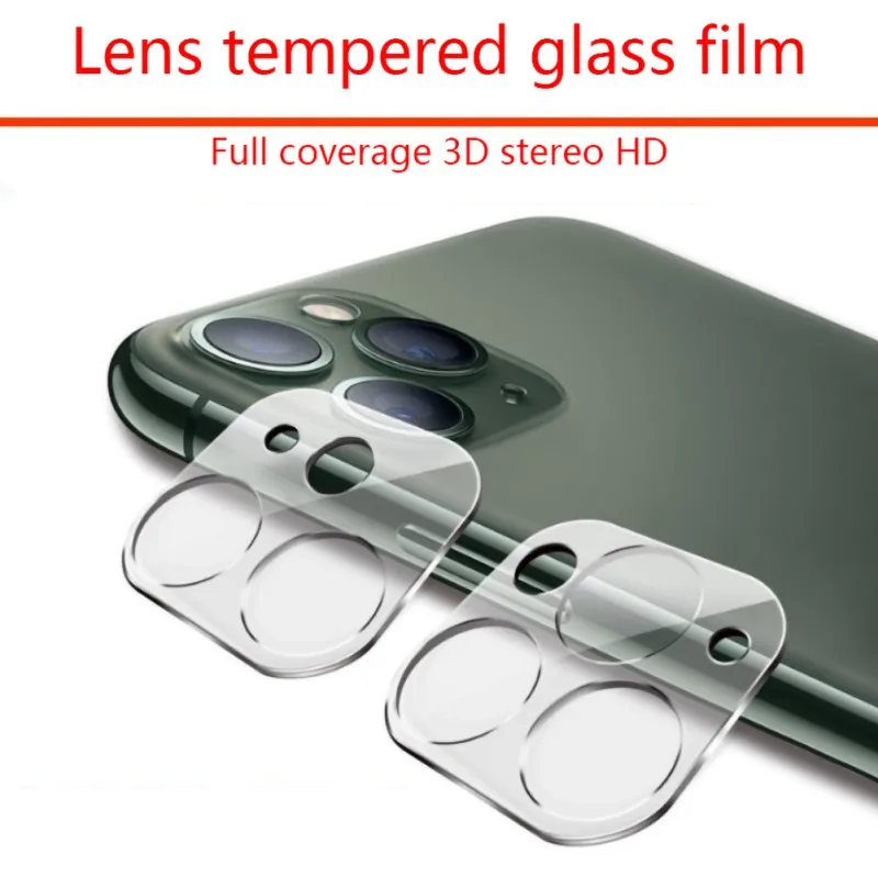 

For iPhone 11 Pro Max For iPhone 11 Rear Camera Lens Guard Transparent 3D Full Coverage Glass Protective Film Cover Protector
