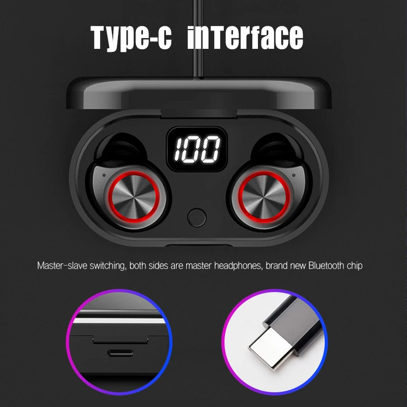 Twsでサイバーパンクスタイルヘッドセットのbluetooth 5 0 イヤホンハイファイミニ Earスポーツランニングヘッドセットのサポートios Android携帯電話hd通話 Bluetooth イヤホン ヘッドホン Aliexpress