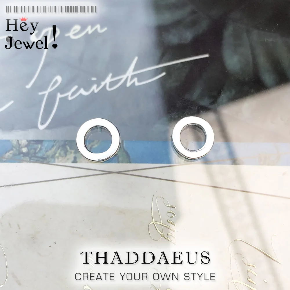 Серьги гвоздики круглые из серебра 2018 пробы Модные женские ювелирные изделия в Европейском стиле подарок