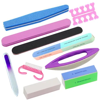 

1Set Sanding Nail File Buffer Block Professional Manicure Pedicure Foam Nail Buffing Strips Block Polishing Sponge Nail Art Tool