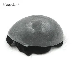 Hstonir V-loop Men Toupee Super Thin Skin 0.03mm Indian Remy Hair System Hair Replacement H078