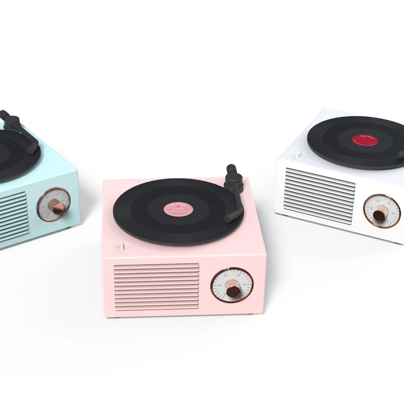 Bluetooth Speaker Vintage Record Player
