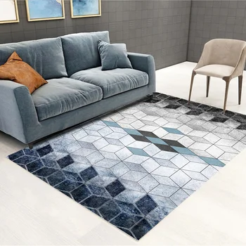 

Retro Covering Carpet Living Room Waterproof Carpet Nordic Simple Non-slip Anti-fouling Carpet Modern Home Decoration