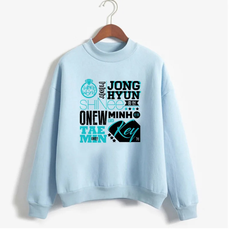 Shinee Forever Kpop женские толстовки Harajuku пуловер корейский стиль K-pop мир Shinee Crewneck Толстовка Shinee Jonghyun - Цвет: 8