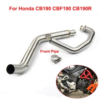 Motorcycle Exhaust Front Connect Pipe Header Link Pipe Slip for Honda CB190 CBF190 CB190R Stainless Steel
