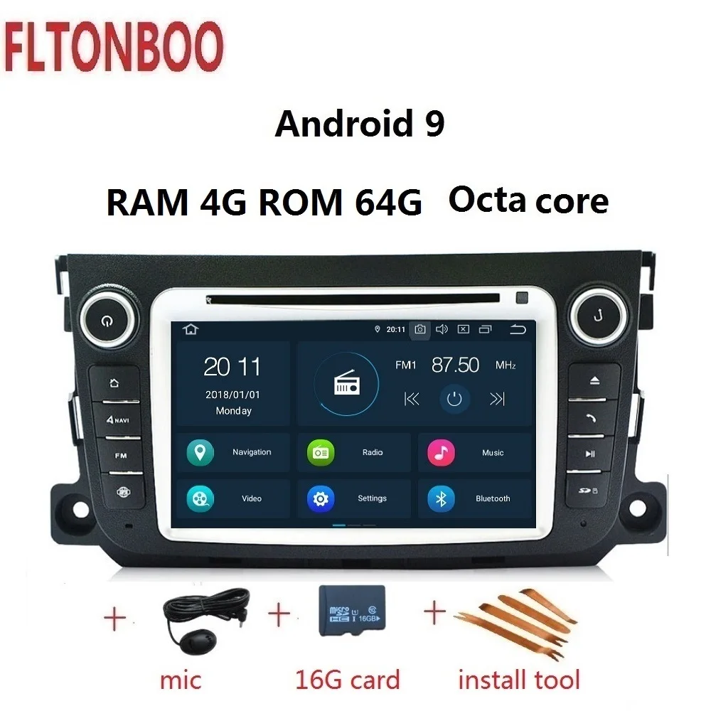 

7" Android 9 for Mercedes Benz Smart fortwo 2011 2012 2013 2014 car gps navigation,radio,octa core,px5,Wifi,3g,RAM4GB ROM64G