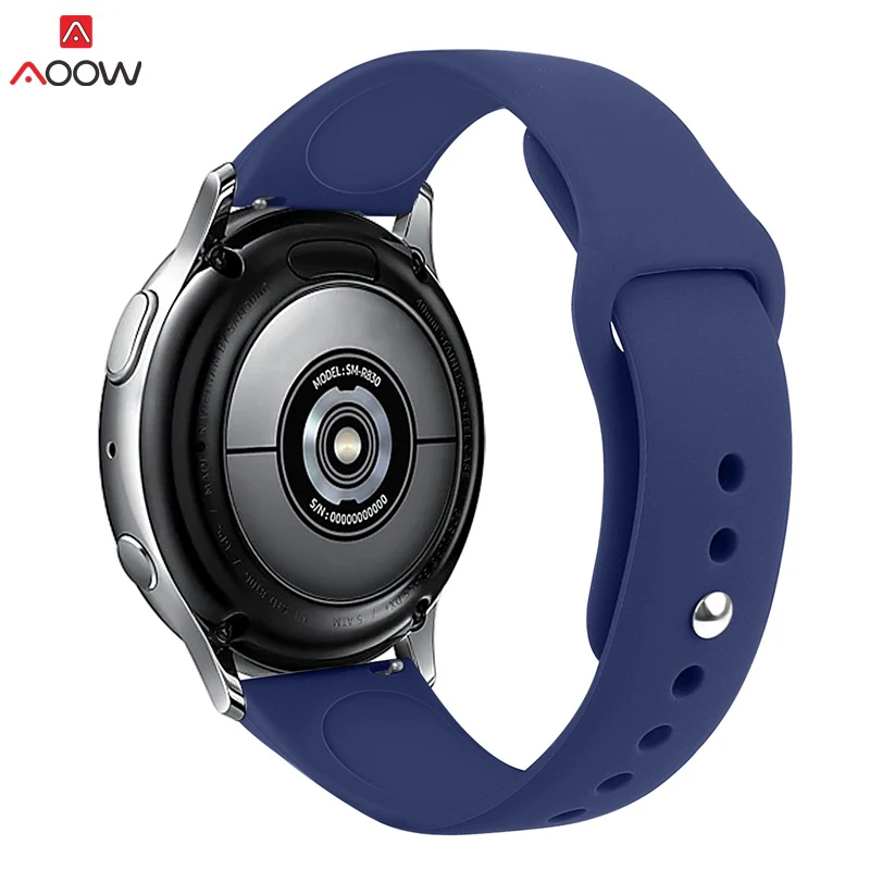 Силиконовые ремешки для часов для samsung Galaxy Watch Active 42 мм 46 мм браслет для gear S2 S3 Huami Amazfit 20 мм 22 мм ремешок для часов