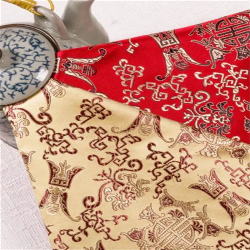Парча Материал полиэстер, жаккард китайский значение узор ткань прямо с фабрики для дивана подушки коврик