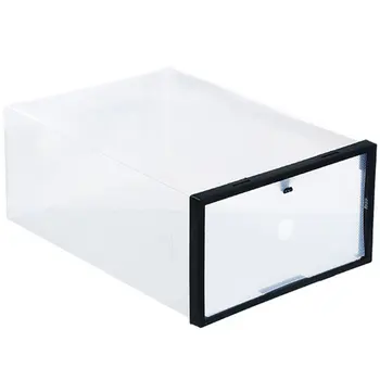 

Portable Thick Crystal Transparent Shoe Box Plastic DIY Folding Drawer Shoe Storage Box
