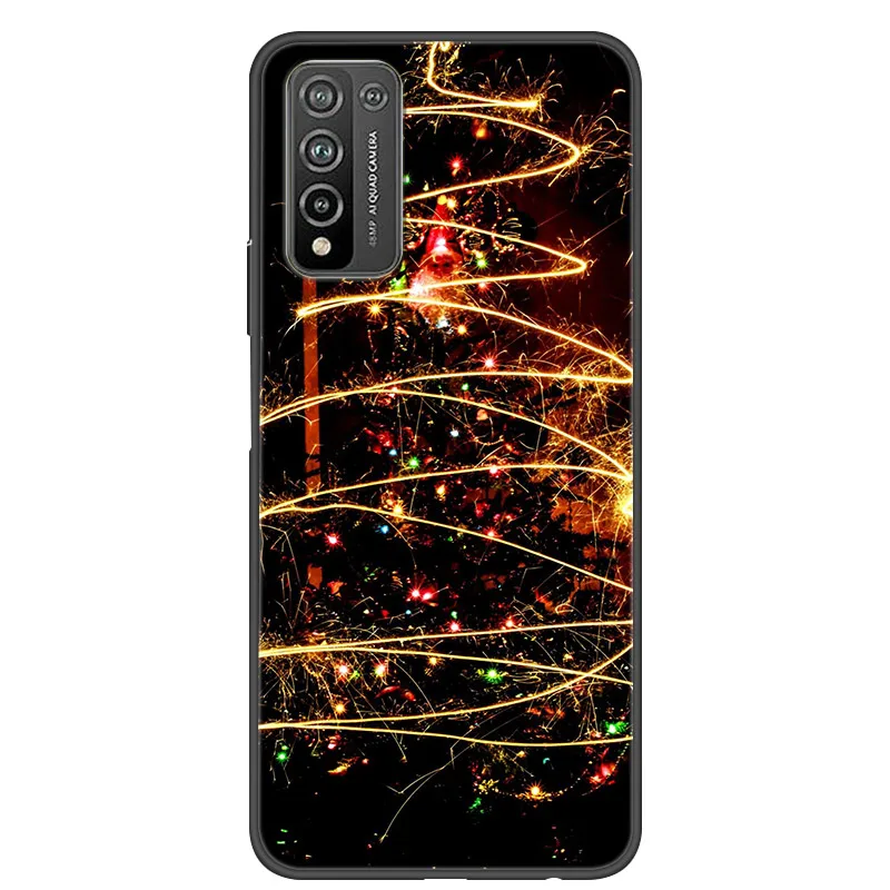 Cho POCO M3 Ốp Lưng Dễ Thương Silicon Giáng Sinh Ốp Điện Thoại Dành Cho Xiaomi Poco M3 M 3 Mềm TPU Bao POCO x3 NFC Coque Quà Tặng Năm Mới 