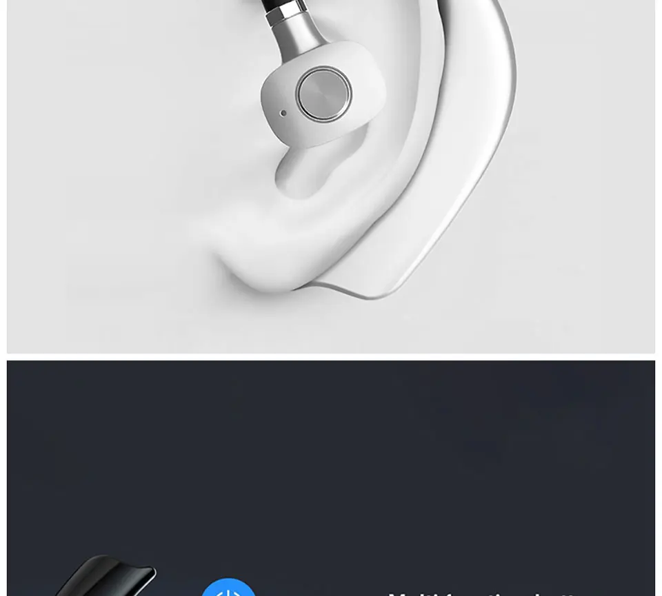 COOL DIER стерео беспроводные Bluetooth наушники с крючком бизнес гарнитура с микрофоном Handsfree музыкальные наушники для iPhone samsung
