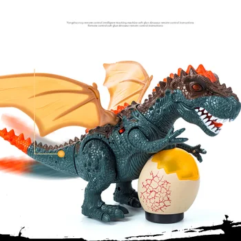 

Detachable Tail ABS Funny Electric Walking Dinosaur Jurassic WIth Egg Realistic Children Gift Simulation Kids Toy Light Sound