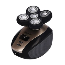 5 в 1 перезаряжаемая электрическая бритва для волос, бритва с пятью плавающими головками, машинка для стрижки волос, триммер для волос в носу и ушах, Мужская щетка для чистки лица