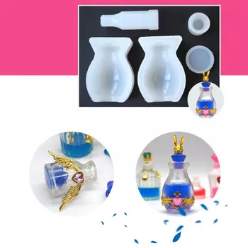

Silicone Silicone Mold DIY Perfume Bottle Glass Bottles Medicine Liquid Bottle Molds Epoxy Resin Crafts Decoration Handmade