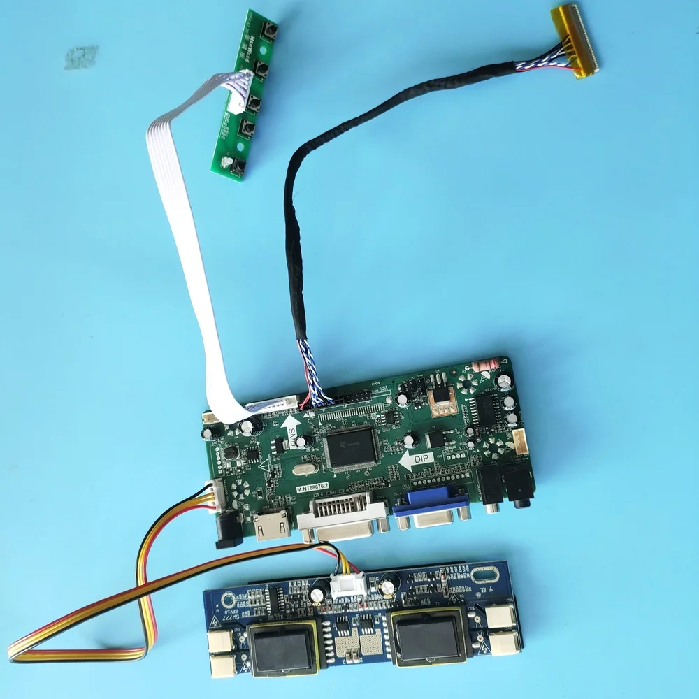 HDMI+DVI+VGA LCD Converter Board Inverter Kit for M220EW01 V2 1680X1050 NT68676 