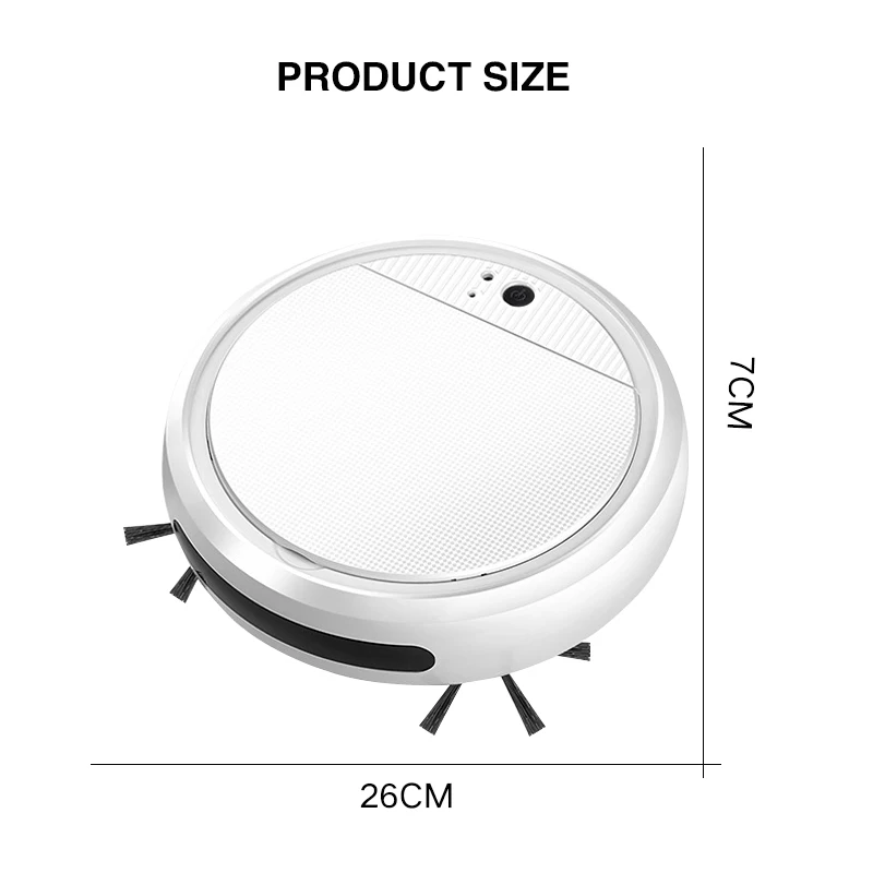 US $38.26 Robot Vacuum Cleaner Smart Disinfection Sweep Wet Mopping Scrubber Vacuum Cleaner Robotic Run 60 Mins Vacuum Cleaners For Home