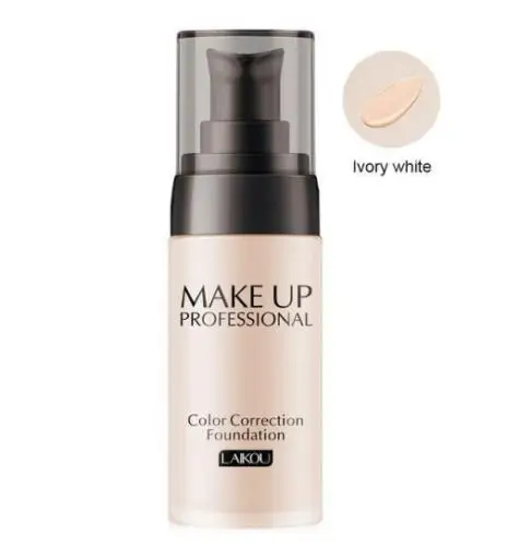 Ivory White 40ML Long Lasting Face Foundation Base Makeup Waterproof Matte Mineral Foundation Cream Full Whitening Color Correction TSLM2 - Color: Ivory White