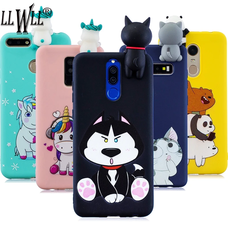Чехол с рисунком Хаски для huawei mate 10 Lite мягкий чехол игрушки-единороги куклы