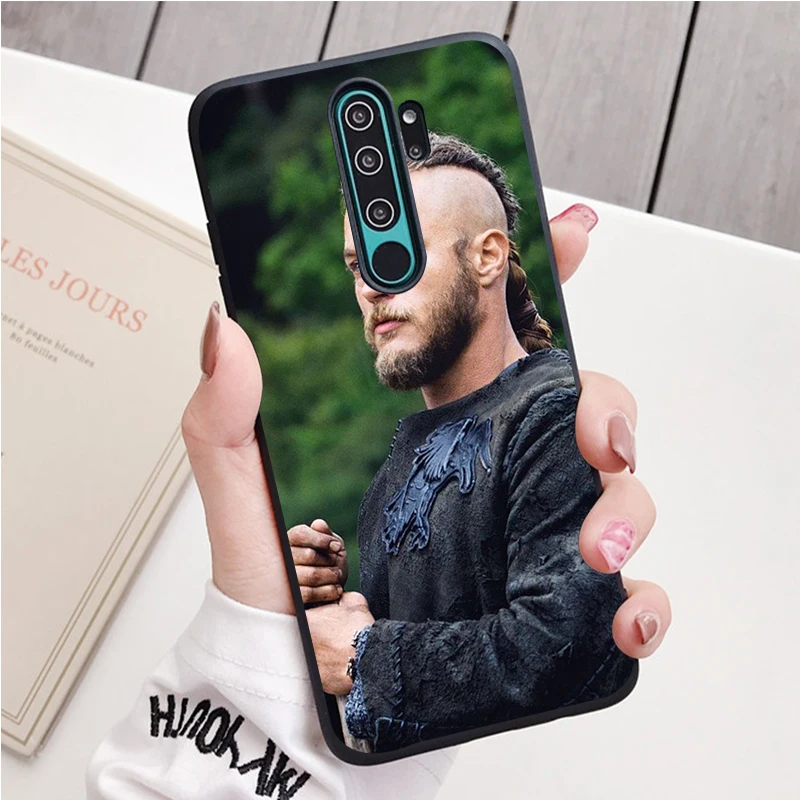 vikings Ragnar Lothbrok black Silicone Phone Case For Redmi note 9 8 7 Pro S 8T 7A Cover xiaomi leather case hard