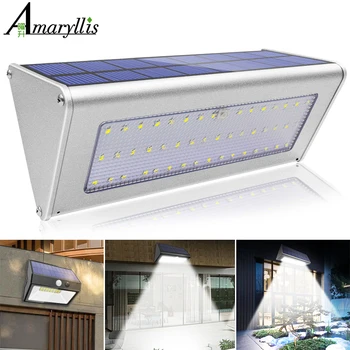 

Solar Lights Outdoor Motion Sensor 3/4 Optional Modes 38/48 LED Wireless Waterproof Security Wall Light for Front Door Yard