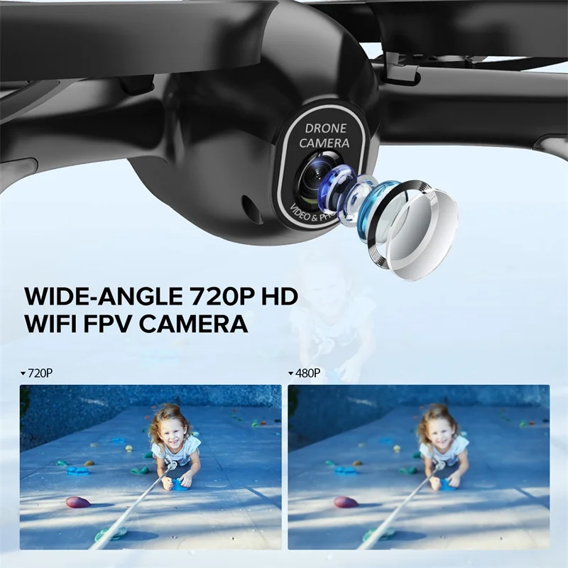 Potensic Профессиональный U47 Дрон FPV RC Quadcotper с 720P HD камерой живой видео самолет Квадрокоптер игрушки для детей