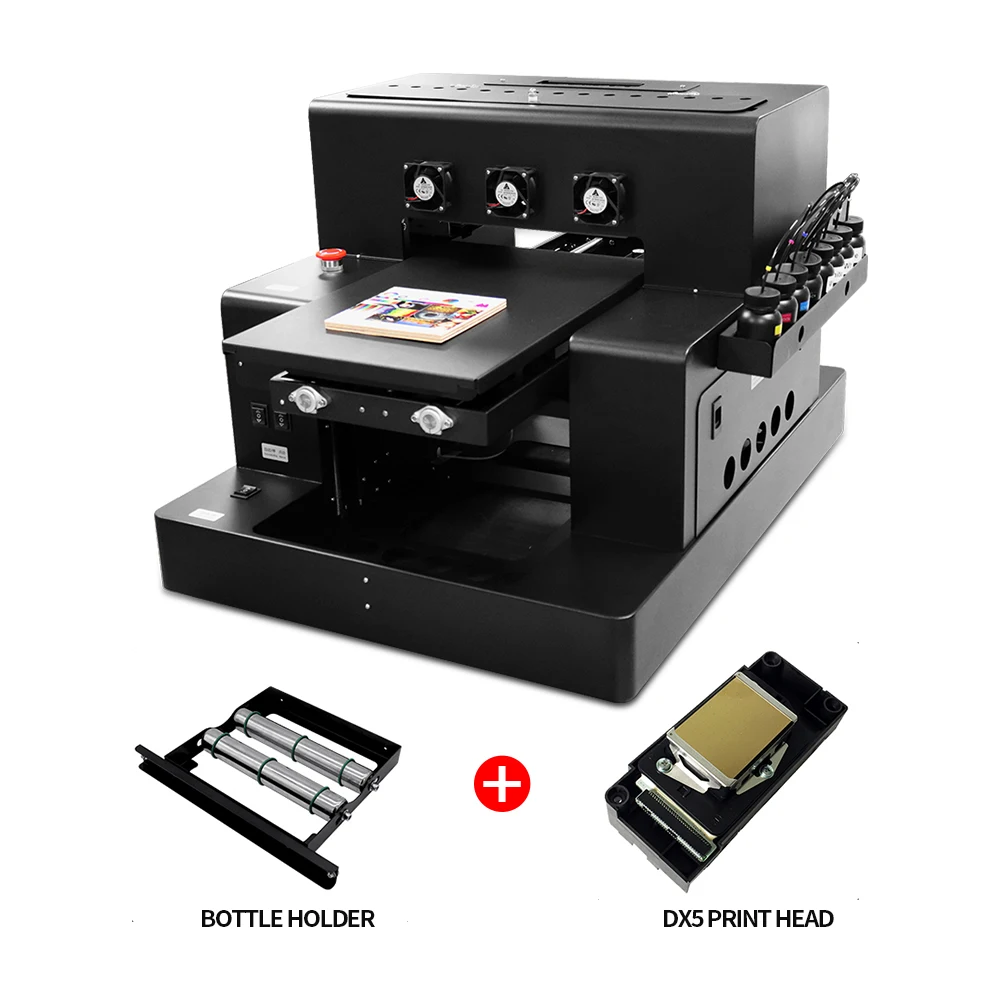 8 цветный Модернизированный автоматический УФ принтер R2000 размера A3 планшетный с