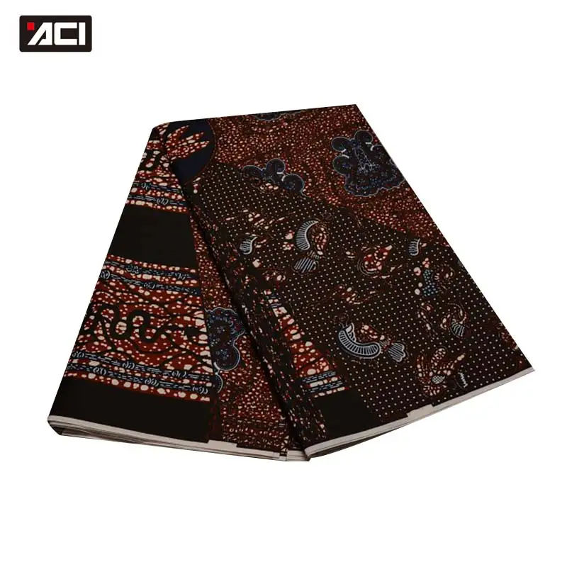 ACI 3 ярдов Новая африканская ткань Анкара Tissu Africain батик нигерийский Воск Печать Ткань Горячий настоящий воск африканская ткань для леди - Цвет: 19030026