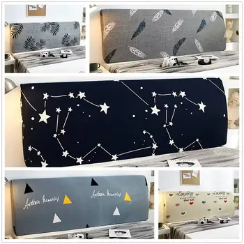 

Nordic Style Elastic Bedhead Cover All-Inclusive Bed Head Cover Bed Head Back Protection Headboard Dust Cover Bedroom Decor