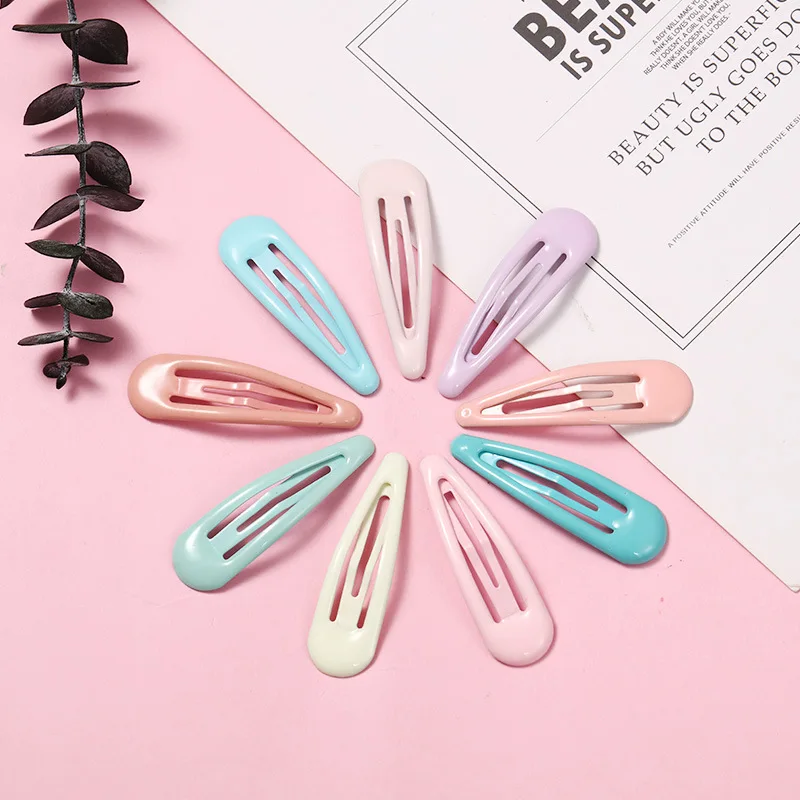 

5Pcs/Lot Hot Style Candy Colorful Drop-shaped Oil BB Hair Clip New Style Girly Hairpin Sweet Barrettes Women Hair Accessories