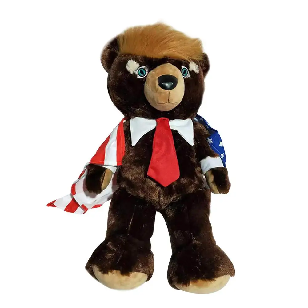 Забавные плюшевые игрушки Дональд Трамп 30 см набивные Trumpy Bear классный президент