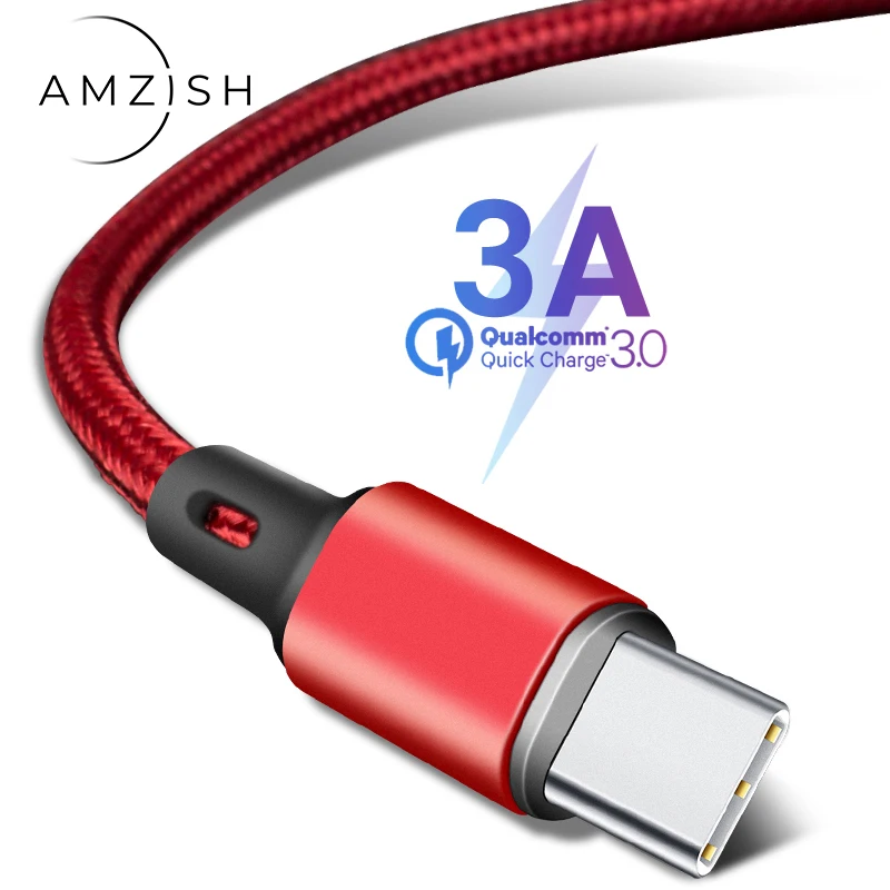 Amzish 3A Micro USB кабель для samsung S8 S9 S10 Plus Note 8 9 10 для huawei P30 P10 Plus для Xiaomi данных USB кабель быстрое зарядное устройство