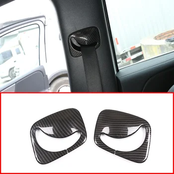 

Carbon Fiber Style Car Interior Safety Belt Cover Trim Accessories For Mercedes Benz B Class W247 2019-2020