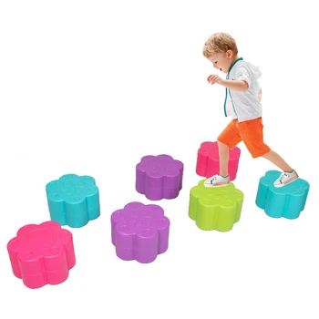 

Kids Balance Beam Balance Blocks Gym Toys Home Kindergarten Sensory Training Equipment Fitness Outdoor Sports Plum Blossom Pile