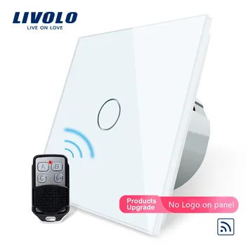 

Livolo EU Standard Remote Switch, 220~250V Wall Light Remote Touch Switch VL-C701R-11 With Mini Remote Controller RT12