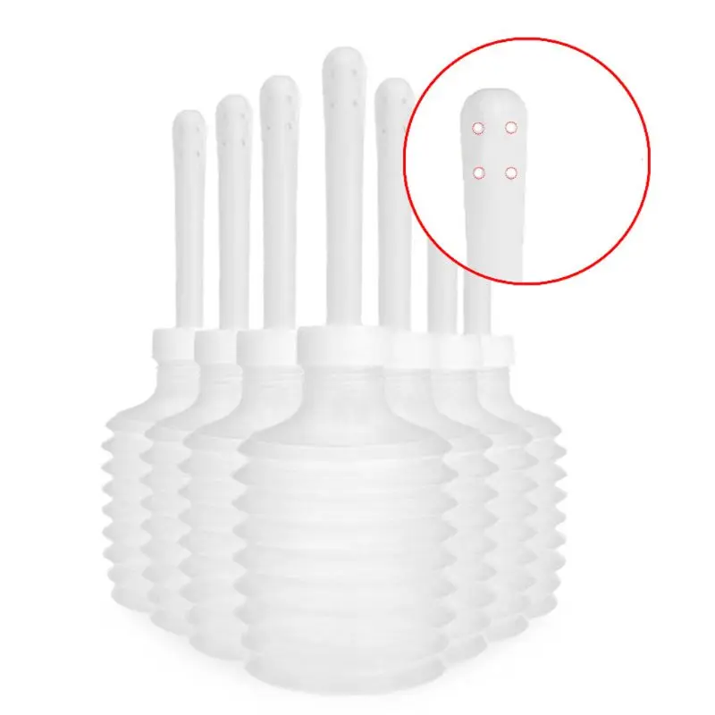 10Pcs 200ml Disposable Anal Vaginal Bulb Douche Irrigator Enema Rectal Syringe Cleaner