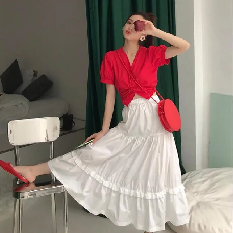 Женские хлопковые льняные милые длинные брюки для девочек, Осенние повседневные юбки в консервативном стиле, юбки для вечеринок, большие размеры, M-7XL