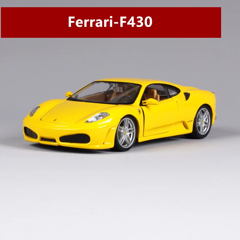 Bburago 1:24 Ferrari 458, красная модель автомобиля, литая под давлением металлическая модель, детская игрушка, подарок бойфренду, коллекция автомобилей из искусственного сплава - Цвет: F430