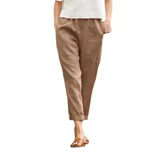 

50%HOTTrousers Mid Waist Universal Cotton Women Clothing Pencil Pants for Summer