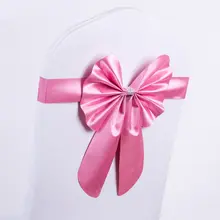 1 шт. пояс для стула бантик PE свадебные чехлы для стула декоративные банты вечерние ленты для стула эластичные Завязки для спинки стула для дня рождения ребенка