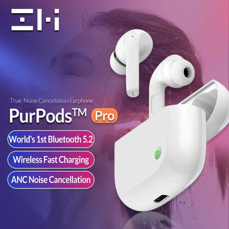 Беспроводные наушники ZMI PurPods Pro глобальная версия Bluetooth 5 2 с шумоподавлением |