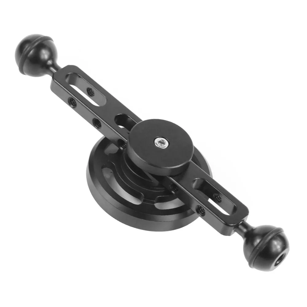 Aluminum 67mm Lens Mount Holder for Macro/Wide Angle Lens with 20cm/13cm Extension Diving Floating Light Arm Underwater SLR Part