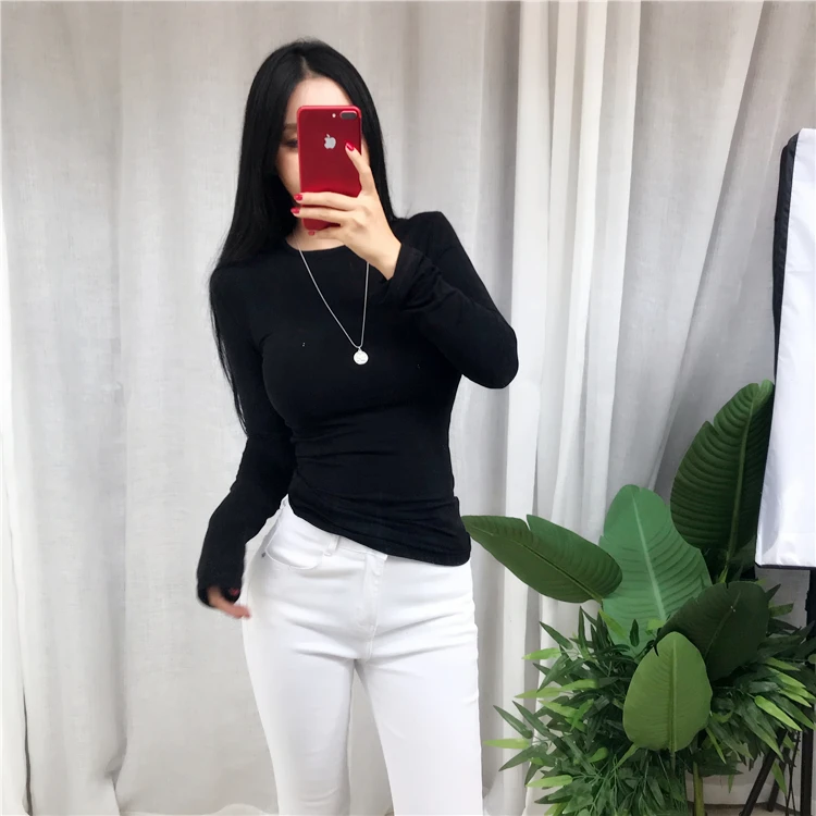 sexy camisole Summer Top Long Sleeve Korean Style Spring Fall Sexy T Shirt Women 2021 Fashion Elasticity Woman Clothes Slim Tees Tops Femme green cami