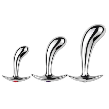 3pc/set Metal Anal Plug Sex Toys For Woman/Man Butt Plug Dildo Thrust Prostate Massage Stimulate Colon Plug Female Anal Sex Shop 2