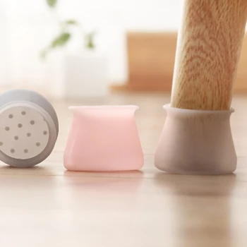 

4pcs/set Non-slip Table Leg Caps Silicone Protector Pads Furniture Table Socks hole plugs dust Cover furniture Bottom Cover P