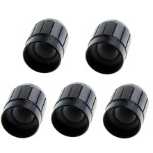 5 шт. черный металл 6 мм рифленый вал потенциометра ручки управления