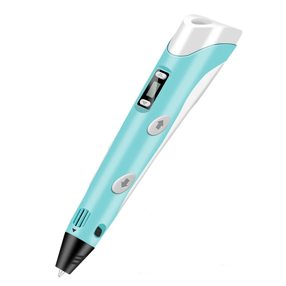 3D Ручка, оригинальная ручка для самостоятельной Печати с 100 м ABS/PLA нитью, креативная игрушка, подарок для детей, креативный дизайн, рисунок для промышленного - Цвет: EU