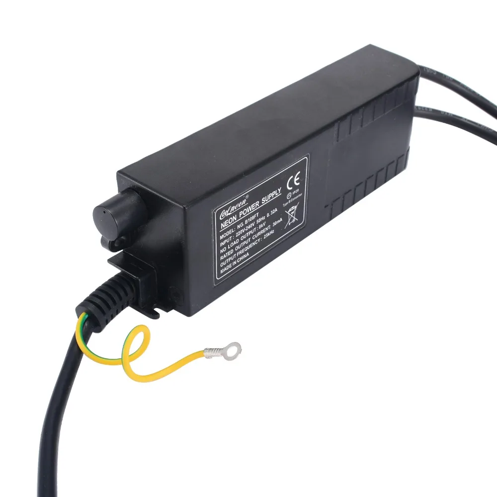 1 шт. 8KV 220V 30mA неоновый трансформатор Питание с диммером неоновый отрегулировать балласта ЕС штекер для внутреннего Установка