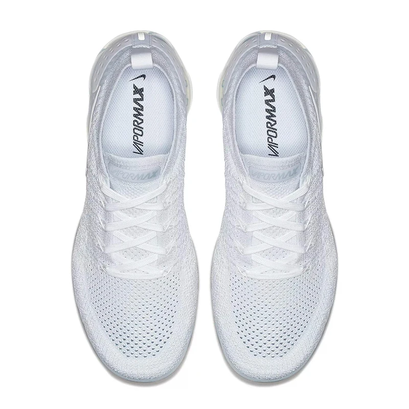 Оригинальные мужские кроссовки Nike Air Vapormax Flyknit 2,0, классические белые кроссовки для бега, легкие удобные низкие прочные 942842