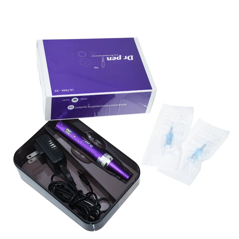Проводная ручка Dr. Pen X5 Электрическая Микро-игла, специальная Дерма ручка, игольчатые картриджи Dr ручка Ultima X5 микро игла терапия